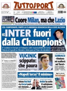 prima pagina tuttosport 10 settembre