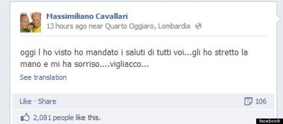 massimo cavallari su fb saluta bruno