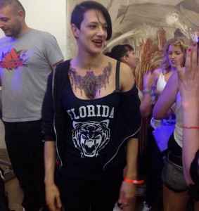 asia argento tatuaggio